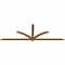 Ekena Millwork Redmond Smooth Timber Gable Bracket, Western Red Cedar, 108"W x 36"H x 1 1/2"D x 3 1/2"F, 8/12 Pitch GBW108X36X0204RED00SWR - alternate 2
